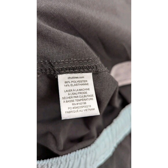 Chubbies The Capes Classic Black Swim Trunks Mens XL Unlined Swim Beach 7" - Picture 5 of 13